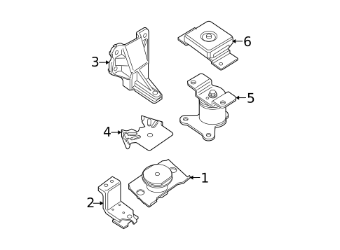 Engine & Trans Mounting for 2012 Nissan Pathfinder #0
