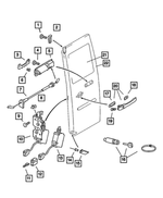5123997AA - Doors and Related Parts: Door Lock Striker Spacer for Dodge: Sprinter 2500, Sprinter 3500 Image