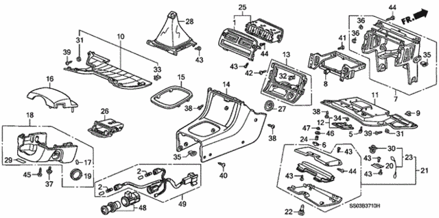 Instrument Panel Garnish for 1995 Honda Prelude #0