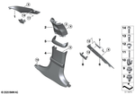 51435A0DB53 - : Trim Cover, B-Pillar, Center, Left for BMW Image
