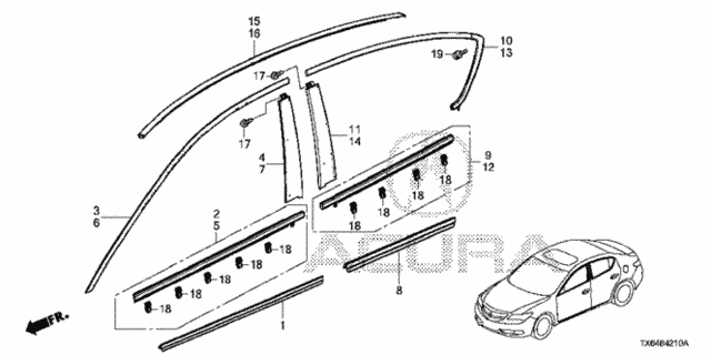Molding for 2016 Acura ILX #0