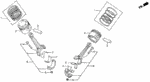 13011P0GA01 - Engine: RING SET, PISTON (STD) (RIKEN) for Acura Image
