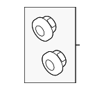99907607801 - Body: Corner Support Nut for Porsche: 718 Boxster, 718 Cayman, 718 Spyder, 911, Boxster, Cayman, Macan, Panamera Image
