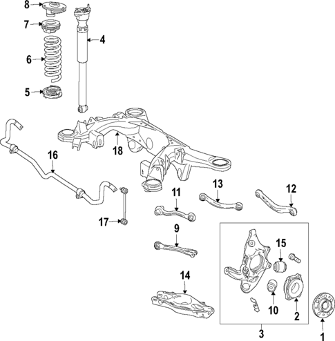 Rear Suspension for 2020 Mercedes-Benz E450 #1