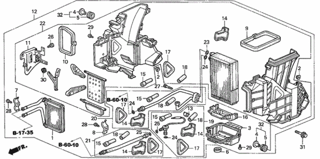 Rear Heater Unit for 2003 Honda Odyssey #0