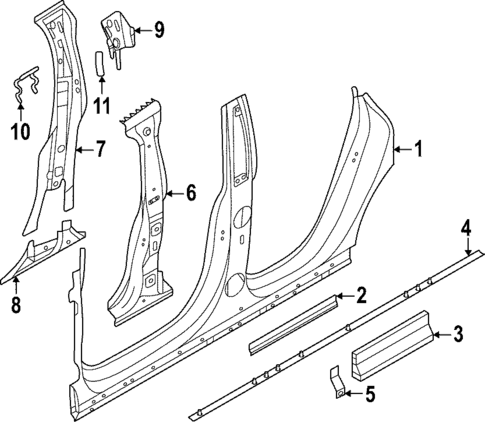 Center Pillar & Rocker for 2023 BMW iX #0