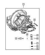 68003765AA - 4-Speed; Automatic VLP Transaxle: Transaxle Case for Mopar Image