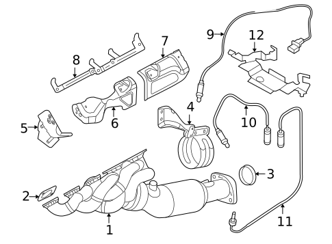 Exhaust Manifold for 2008 BMW M6 #0