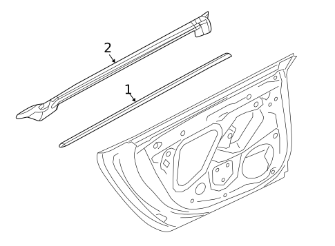 Exterior Trim - Rear Door for 2022 Audi S7 Sportback #0