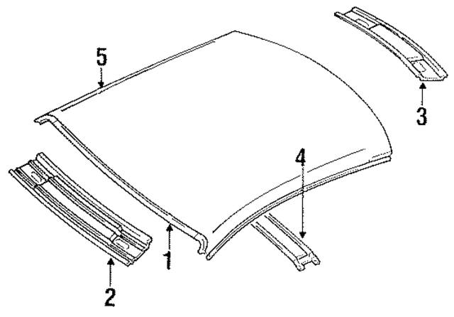 4583279 - Body: Roof Panel for Mopar Image