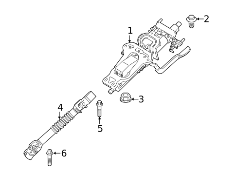 Steering Column Assembly for 2025 BMW X2 #0