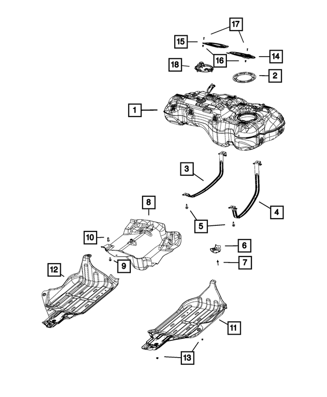 68368222AE - Fuel: Fuel Tank for Jeep: Compass Image