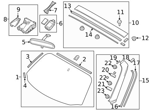 Glass - Windshield for 2018 Mazda CX-5 #1