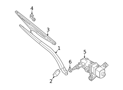 Wiper & Washer Components for 2002 Land Rover Discovery #1
