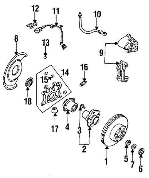 Anti-Lock Brakes for 1996 INFINITI Q45 #1