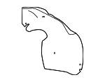 99150450905 - Body: Wheelhouse Liner for Porsche Image