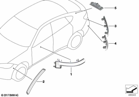 Turn Signals Front / Side for 2017 BMW X2 28iX #0