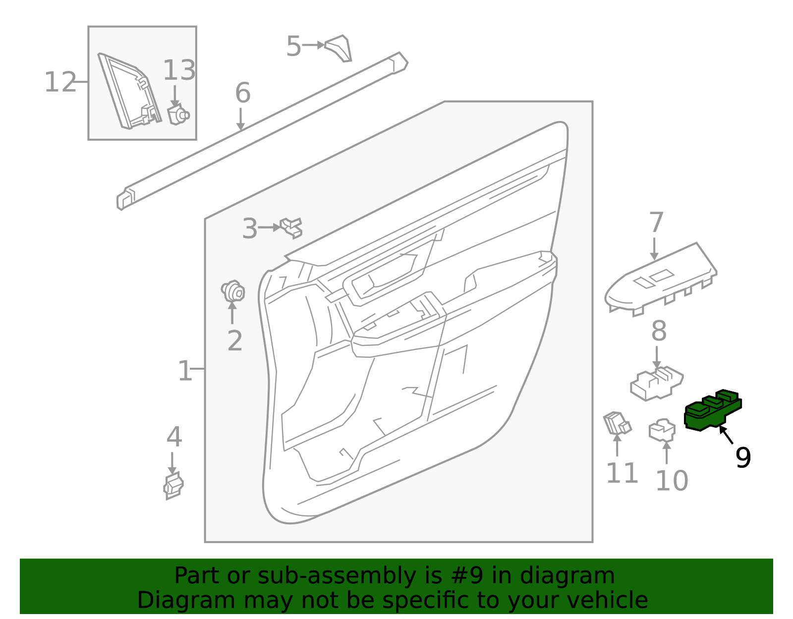 2017-2022 Honda CR-V 2017-2022 Honda CR-V - Switch Assembly Power ...