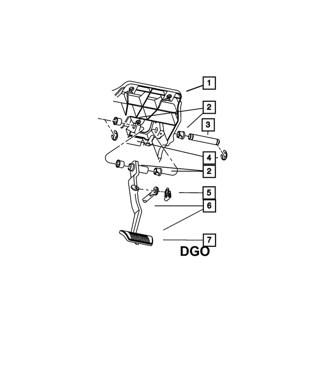 52122405AD - Brakes: Brake Pedal And Pad for Mopar Image