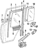MB320057 - : Seal Strip for Mitsubishi: Montero Image