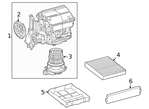 Blower Motor & Fan for 2025 Toyota Camry #0