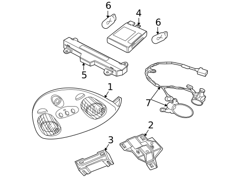 Anti-Theft Components for 2004 Jaguar XK8 #1