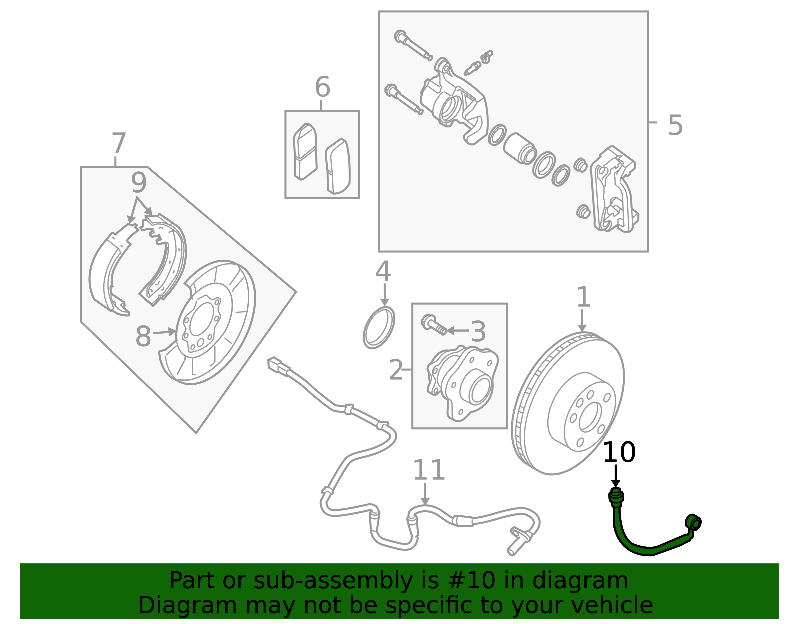 Ms 46211 2009-2014 Nissan Maxima Flex Hose - Driver's Side (LH) 46211-ZX70A ...