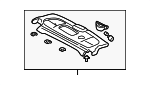 84500S5DA00ZA - Body: Pkg Tray Trim for Honda: Civic Image