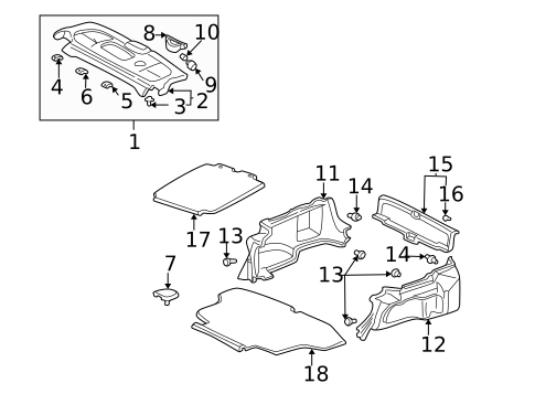 Interior Trim - Rear Body for 2005 Honda Civic #0