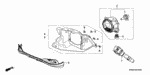 35255TR0C02 - Accessory Components: SWITCH ASSY., LIGHTING &amp; TURN for Honda Image image