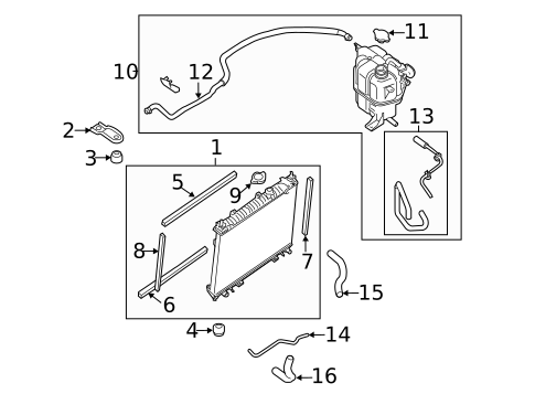 Radiator & Components for 2011 Nissan Frontier #0