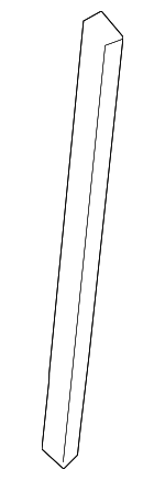 21496EA010 - Cooling System: Radiator Assembly Side Seal for Nissan: Frontier, Pathfinder, Xterra Image