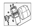 876001MA0A - Body: Seat Back Assembly for Infiniti Image image