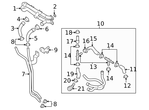 Hoses & Lines for 2017 Audi A6 Quattro #2