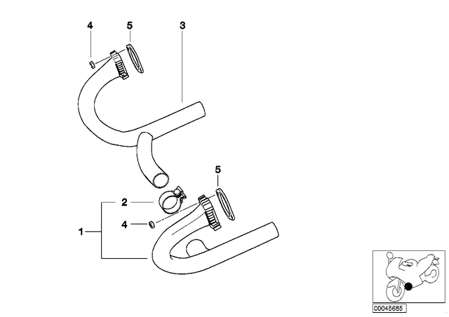18117653274 - : Clamp - D=45 for BMW-Motorrad Image