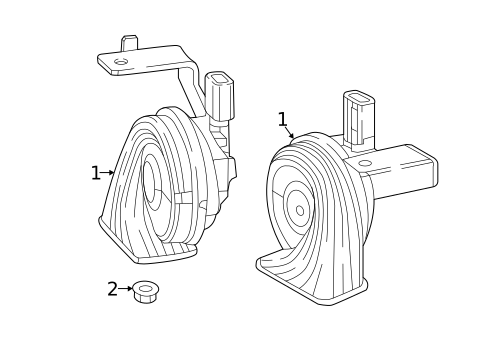 Horn for 2017 Mercedes-Benz Metris #0