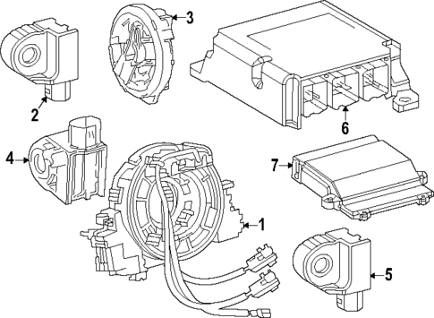Air Bag Components for 2024 Lexus TX550h+ #0