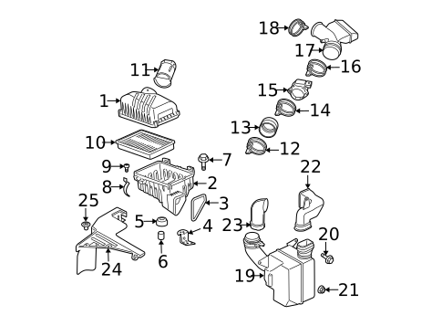 Air Intake for 2005 Kia Spectra5 #0