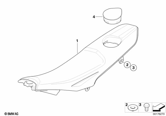 52537711800 - Seats and Seat Bench: Bench Seat -  for BMW-Motorrad Image image
