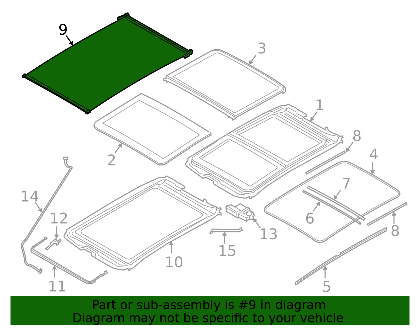 54107391796 - 2016-2022 BMW X1 Sunshade (54-10-7-391-796) | BMW of