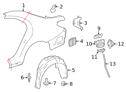 Fuel Door for 2015 Mercedes-Benz S63 AMG #1