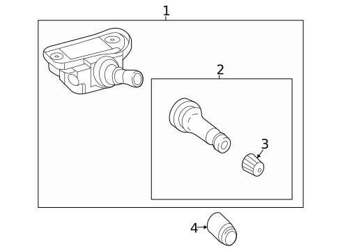 Tire Pressure Monitor Components for 2025 Mercedes-Benz GLE63 AMG S #0
