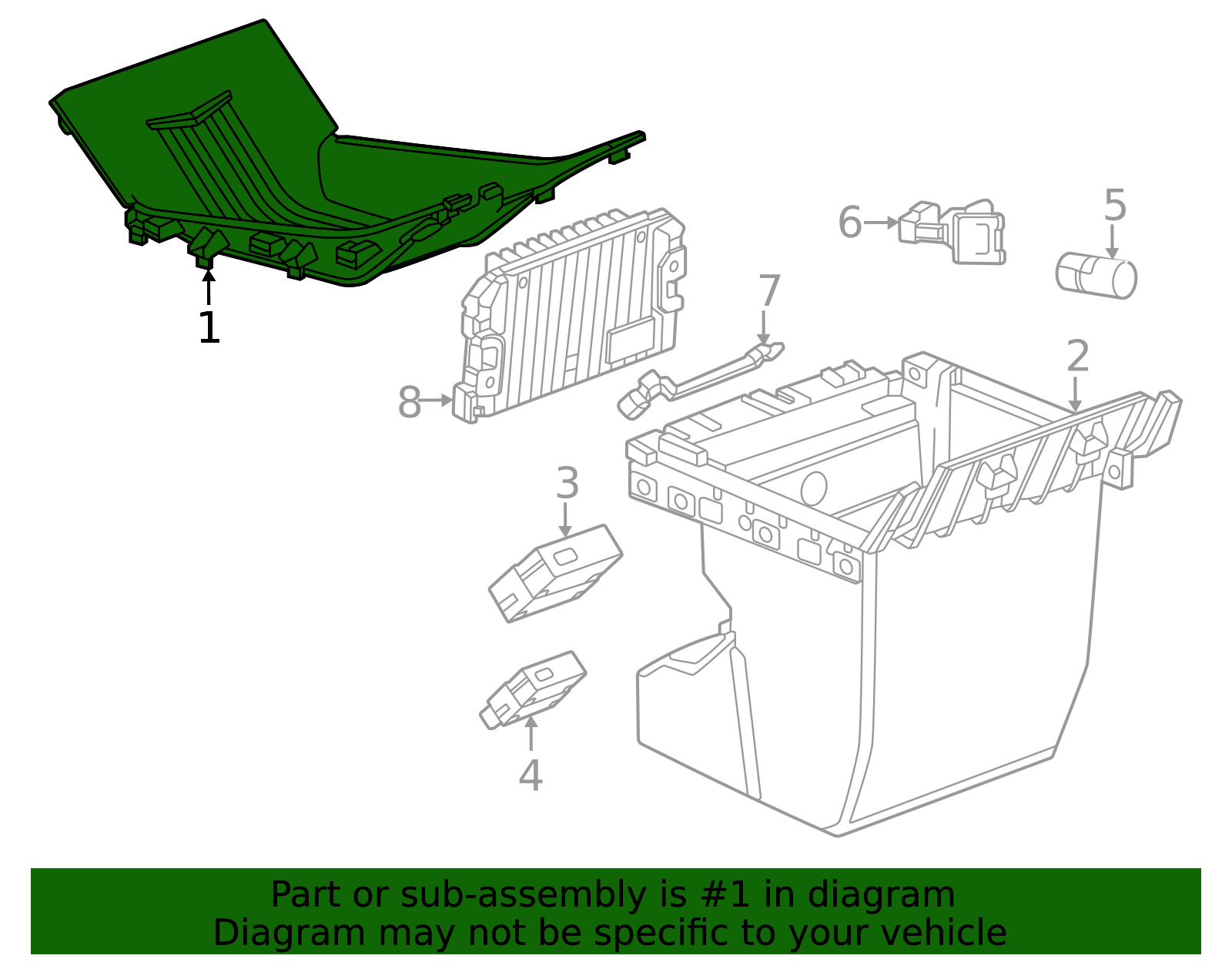 2025-2026 Cadillac Compartment 85701075 | OEM Parts Online