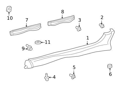 Exterior Trim - Pillars for 2003 Toyota Echo #1