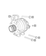 6502720 - Electrical: Hex Flange Lock Nut for Mopar Image