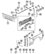 68027842AA - Body Sheet Metal Except Doors: Front Box Panel, Right for Mopar Image