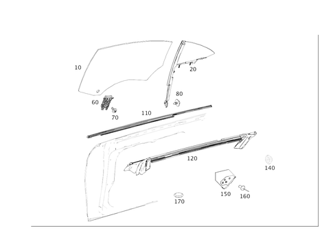 Rear Door Windows for 2018 Mercedes-Benz CLS 63 AMG&reg; S #0