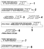 93014GA670 - : Decal for Subaru Image