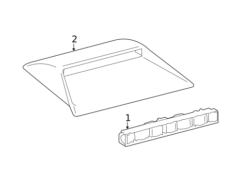 High Mounted Stop Lamp for 2016 Lexus IS200t #0