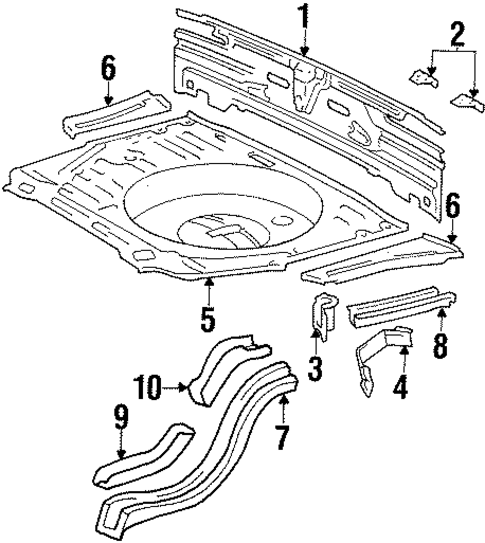 Rear Body for 1986 Toyota Supra #0